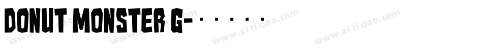 Donut Monster G字体转换